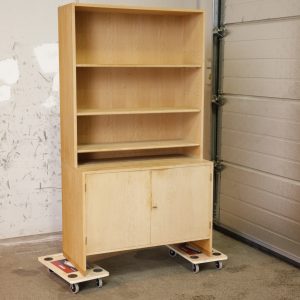 Skænk og reol i egetræ, RY-100, Hans J. Wegner