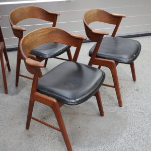 Seks spisestole i teak, Kai Kristiansen model 32 - Image 4