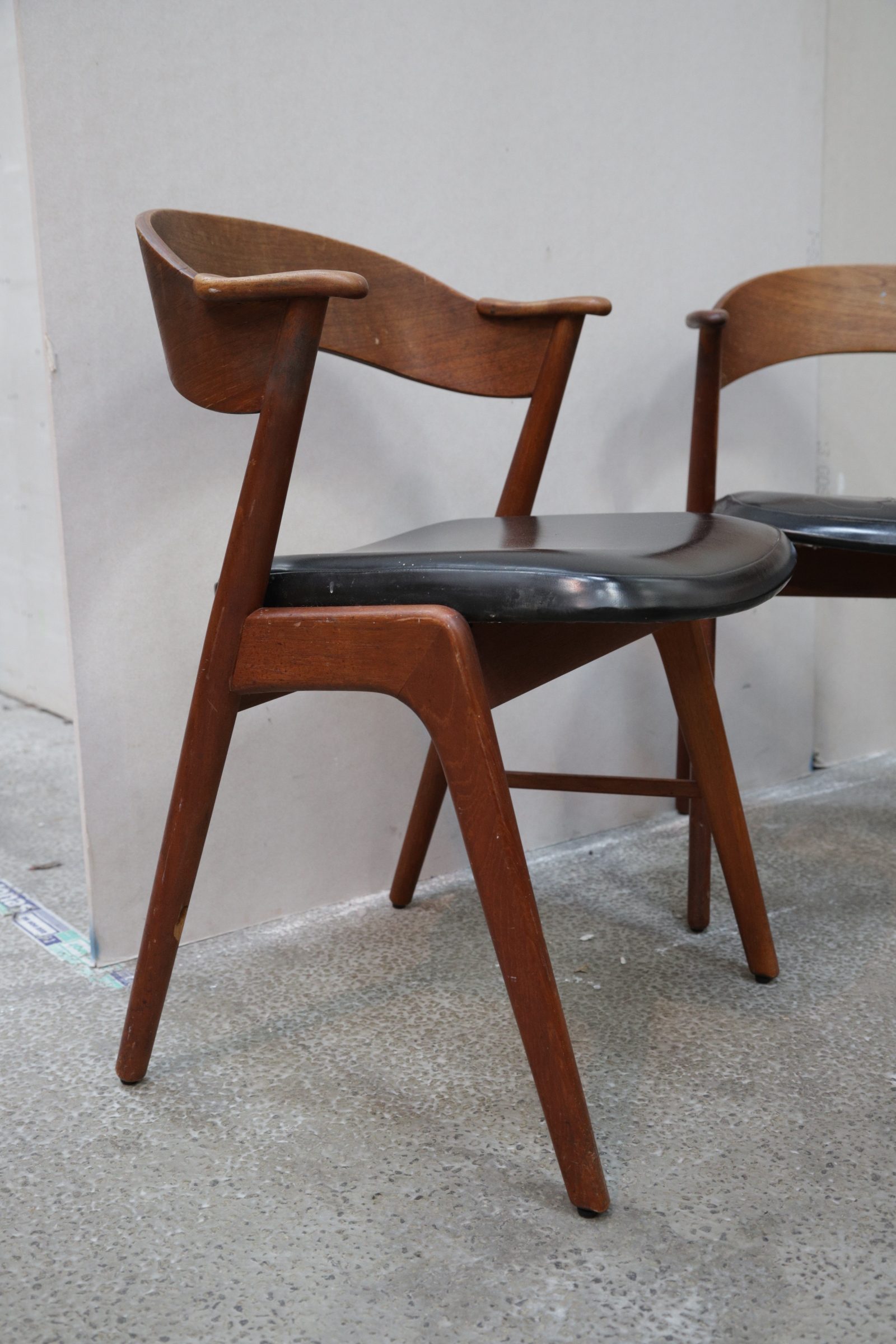 Seks spisestole i teak, Kai Kristiansen model 32 - Image 6