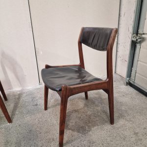 Fem spisestole i massiv palisander