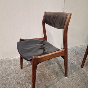 Fem spisestole i massiv palisander