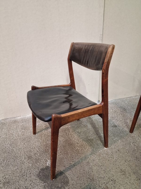 Fem spisestole i massiv palisander