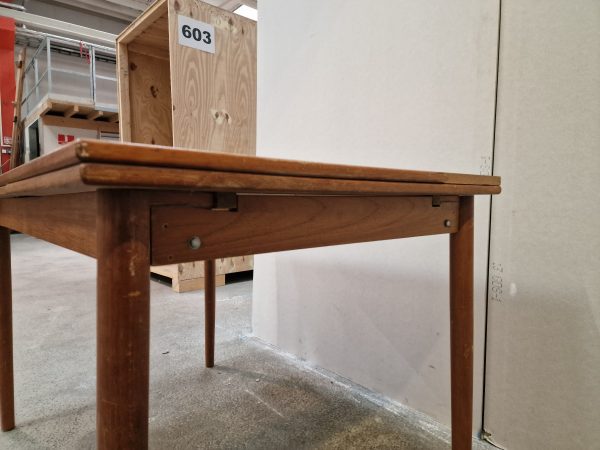 Spisebord med hollandsk udtræk, teak