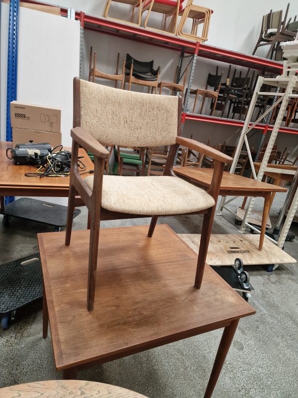 Armstol, massiv teak, Erik Buch