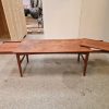Spisebord med skjulte tillægsplader, teak