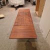 Spisebord med skjulte tillægsplader, teak