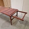 Spisebord med skjulte tillægsplader, teak
