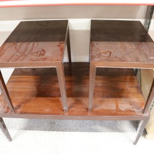 Severin Hansen sofabord og sideborde, lakeret mahogni