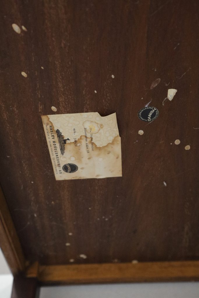 Severin Hansen sofabord og sideborde, lakeret mahogni