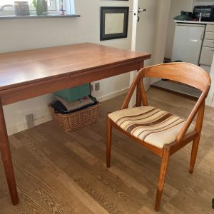 Spisebord med hollandsk udtræk, teak