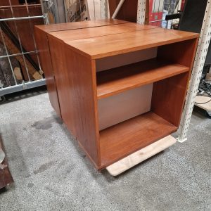 To små bogkasser, teak