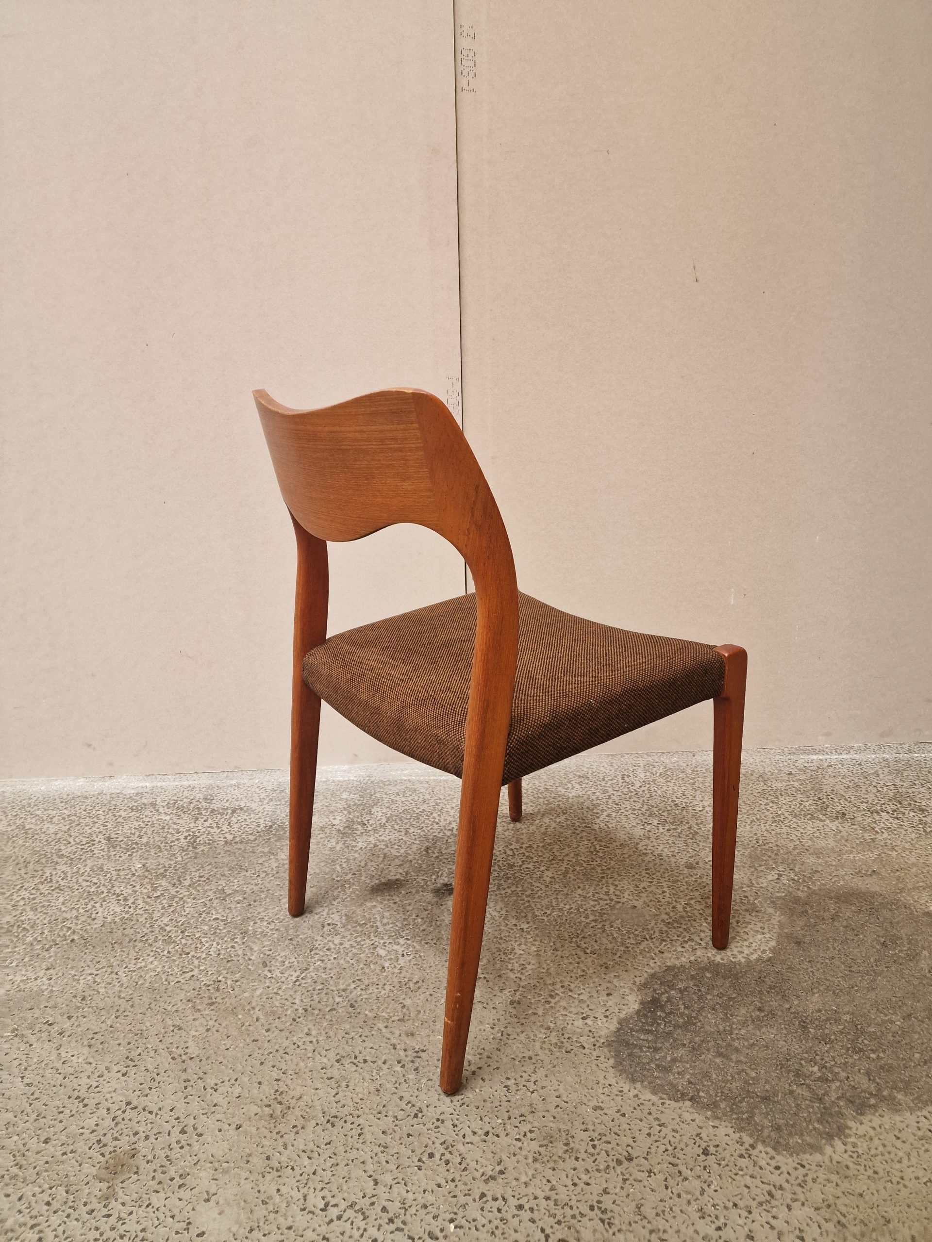 Spisestol i massiv teak, N.O. Møller model 71