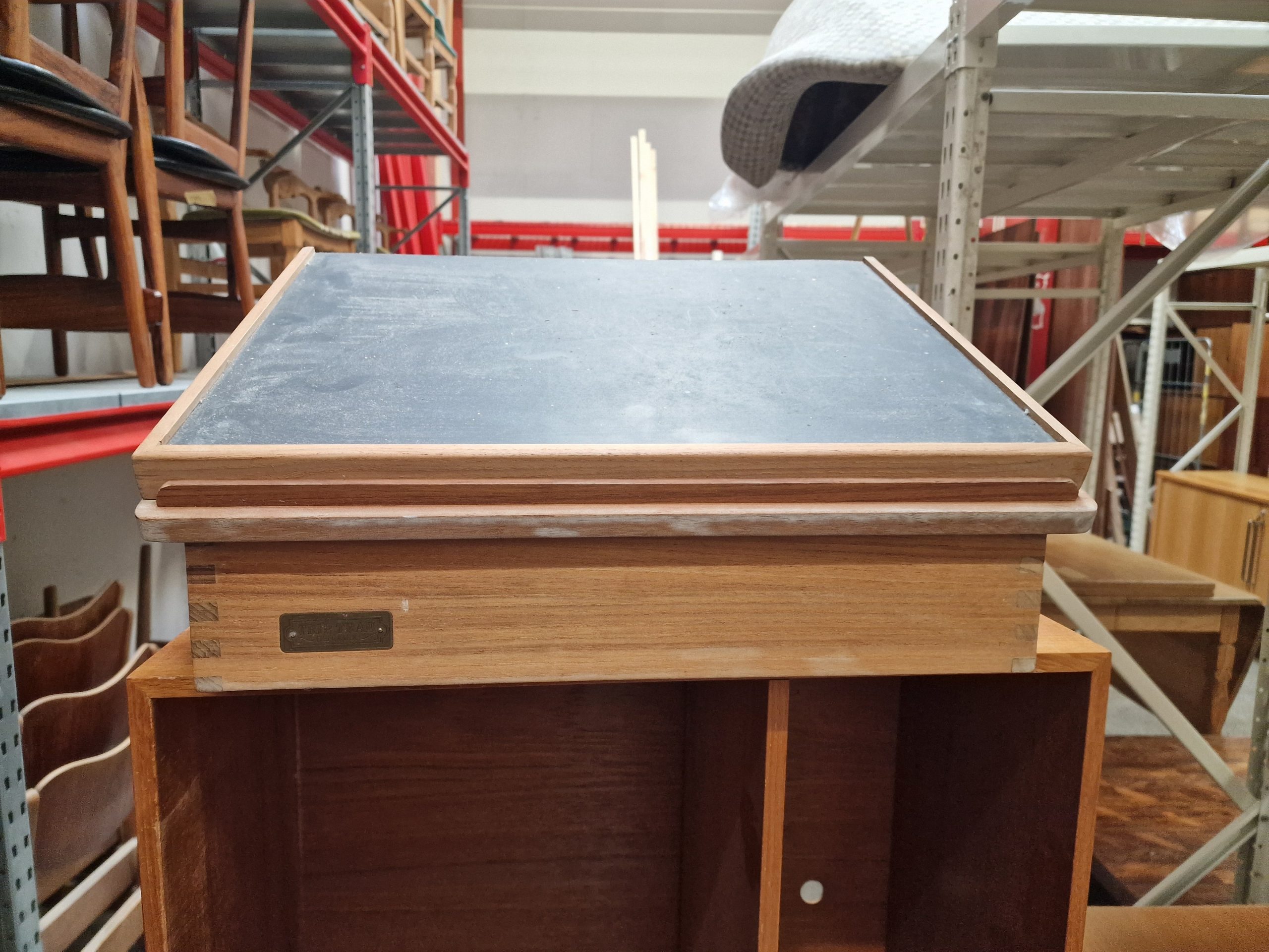 Trip Trap Skrivepult, teak, væghængt