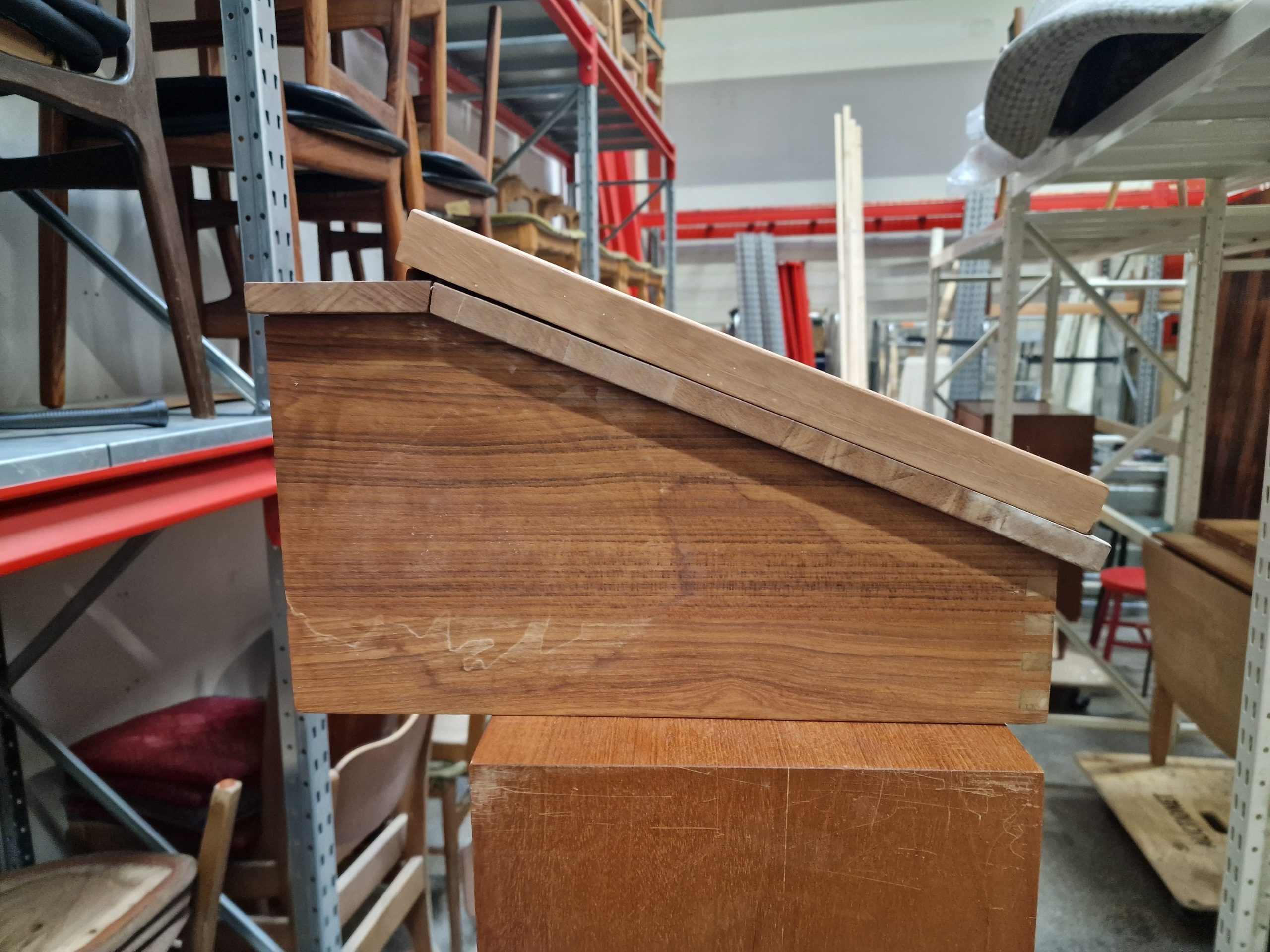 Trip Trap Skrivepult, teak, væghængt