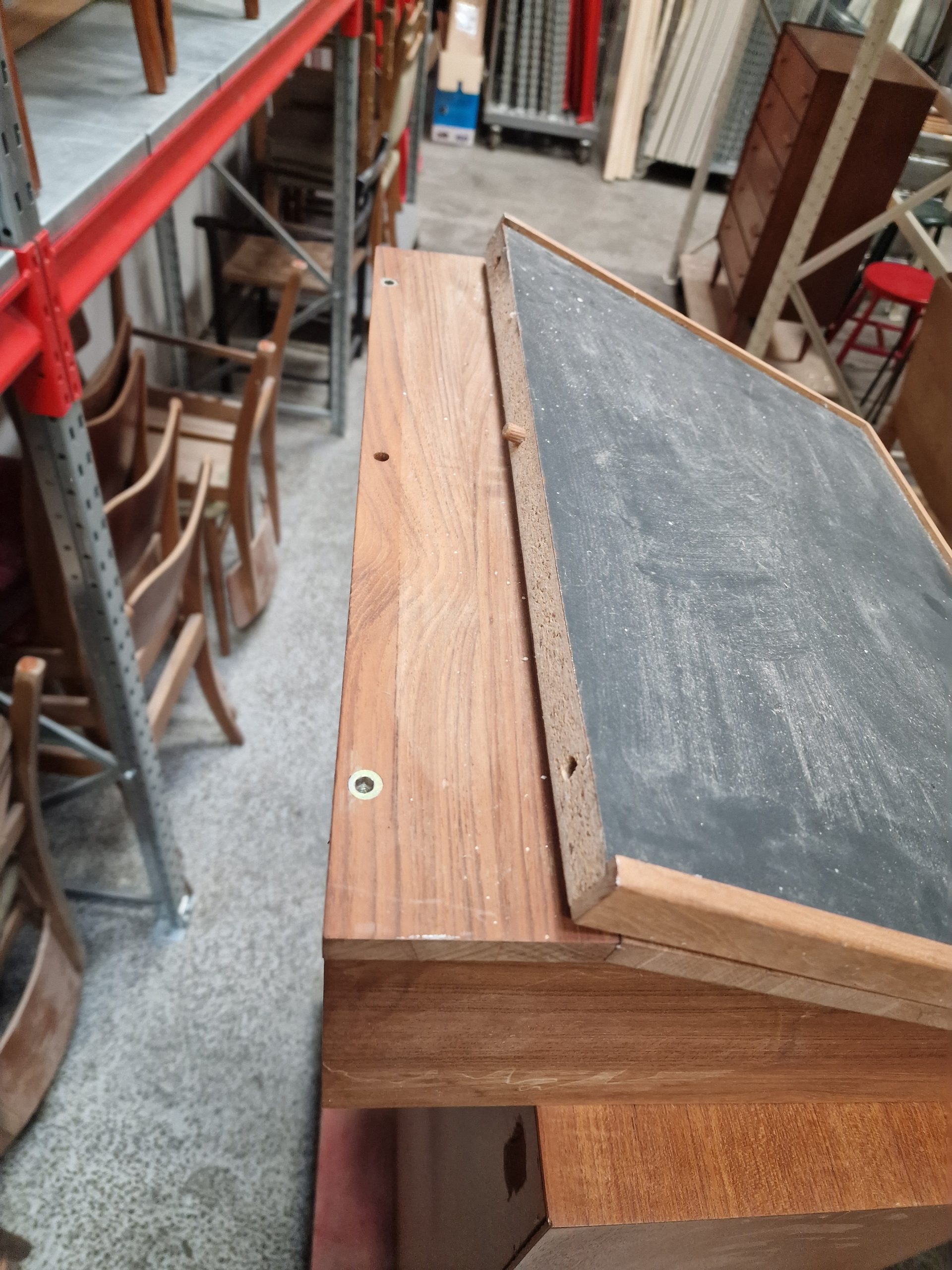 Trip Trap Skrivepult, teak, væghængt