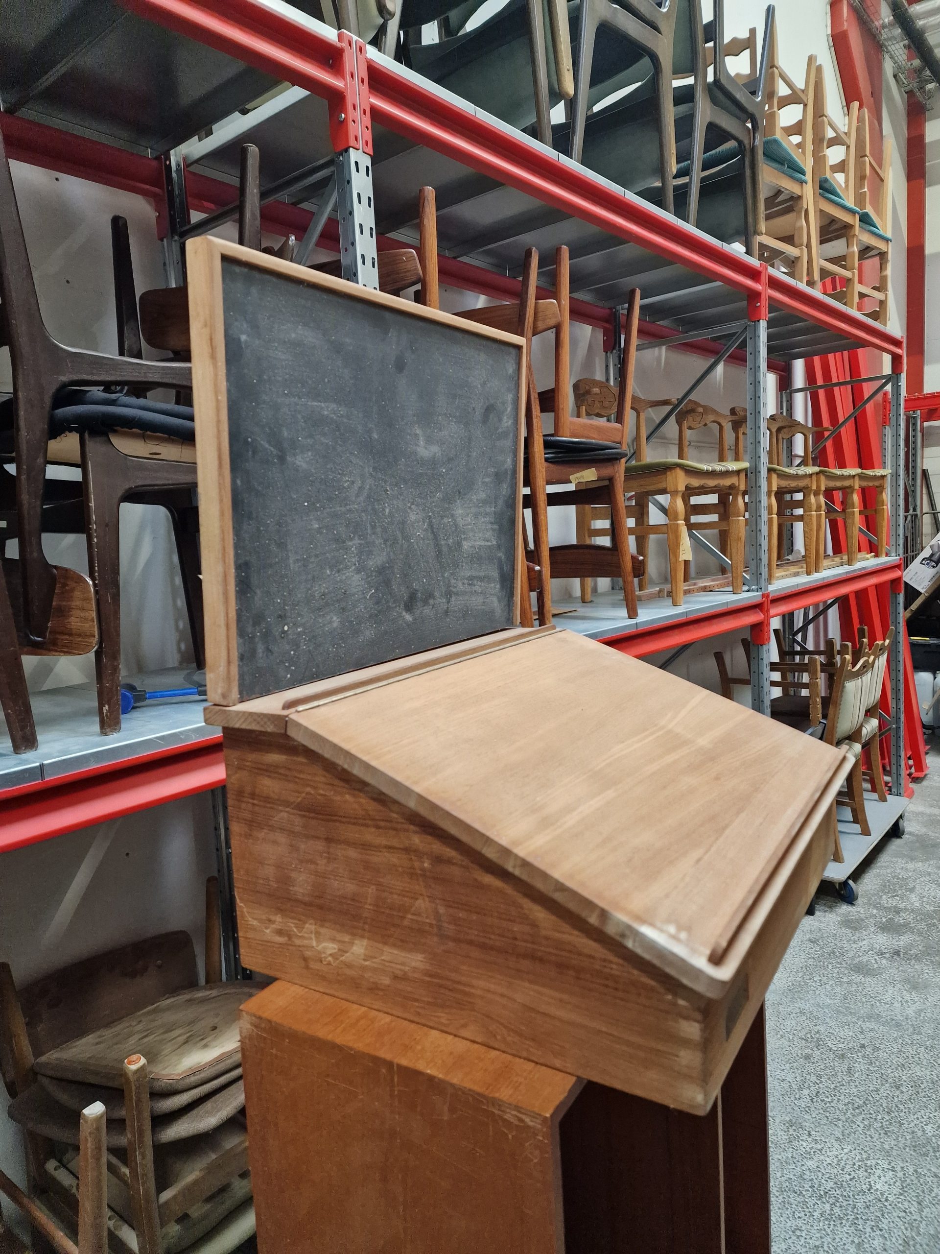 Trip Trap Skrivepult, teak, væghængt