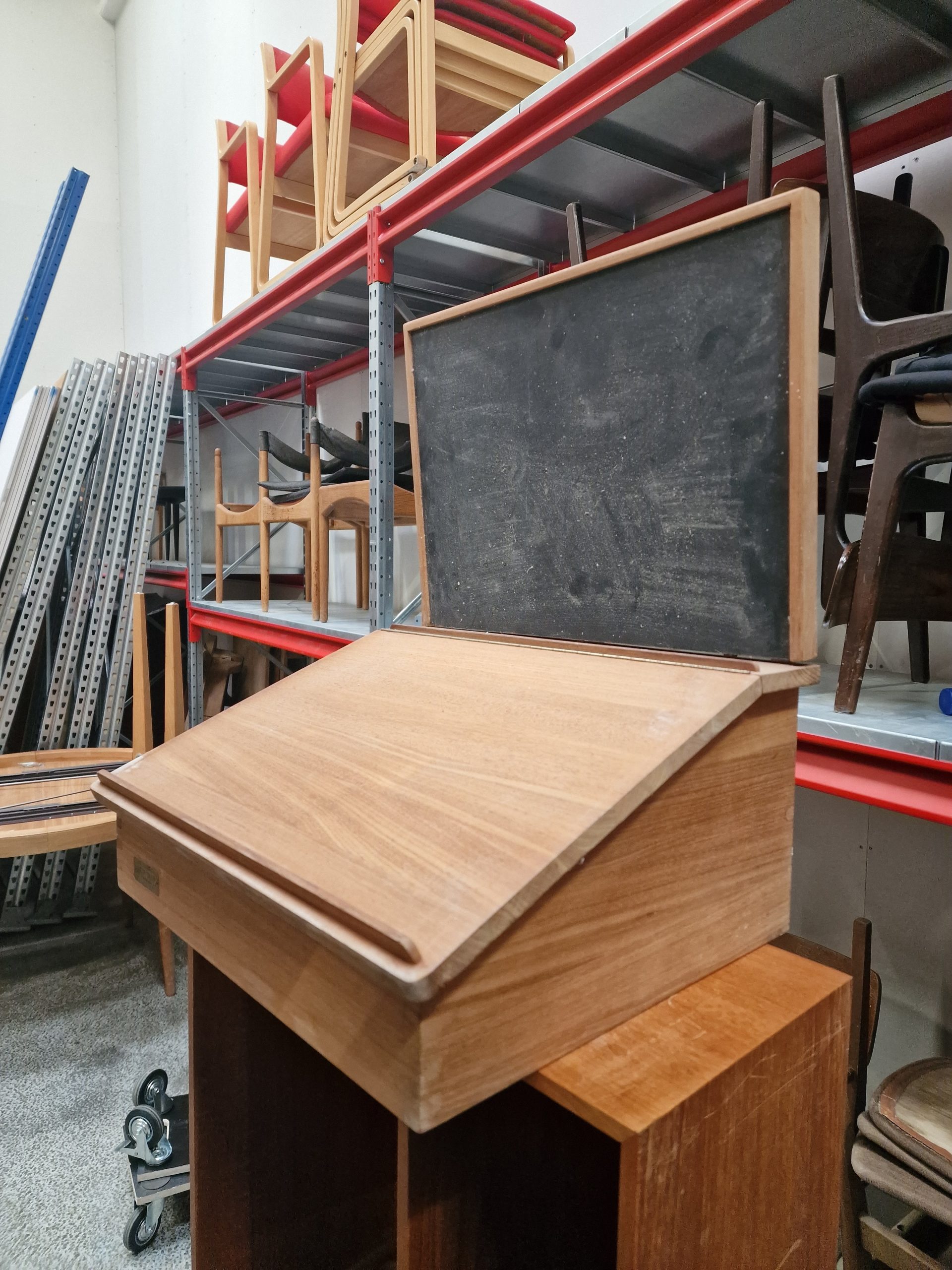 Trip Trap Skrivepult, teak, væghængt