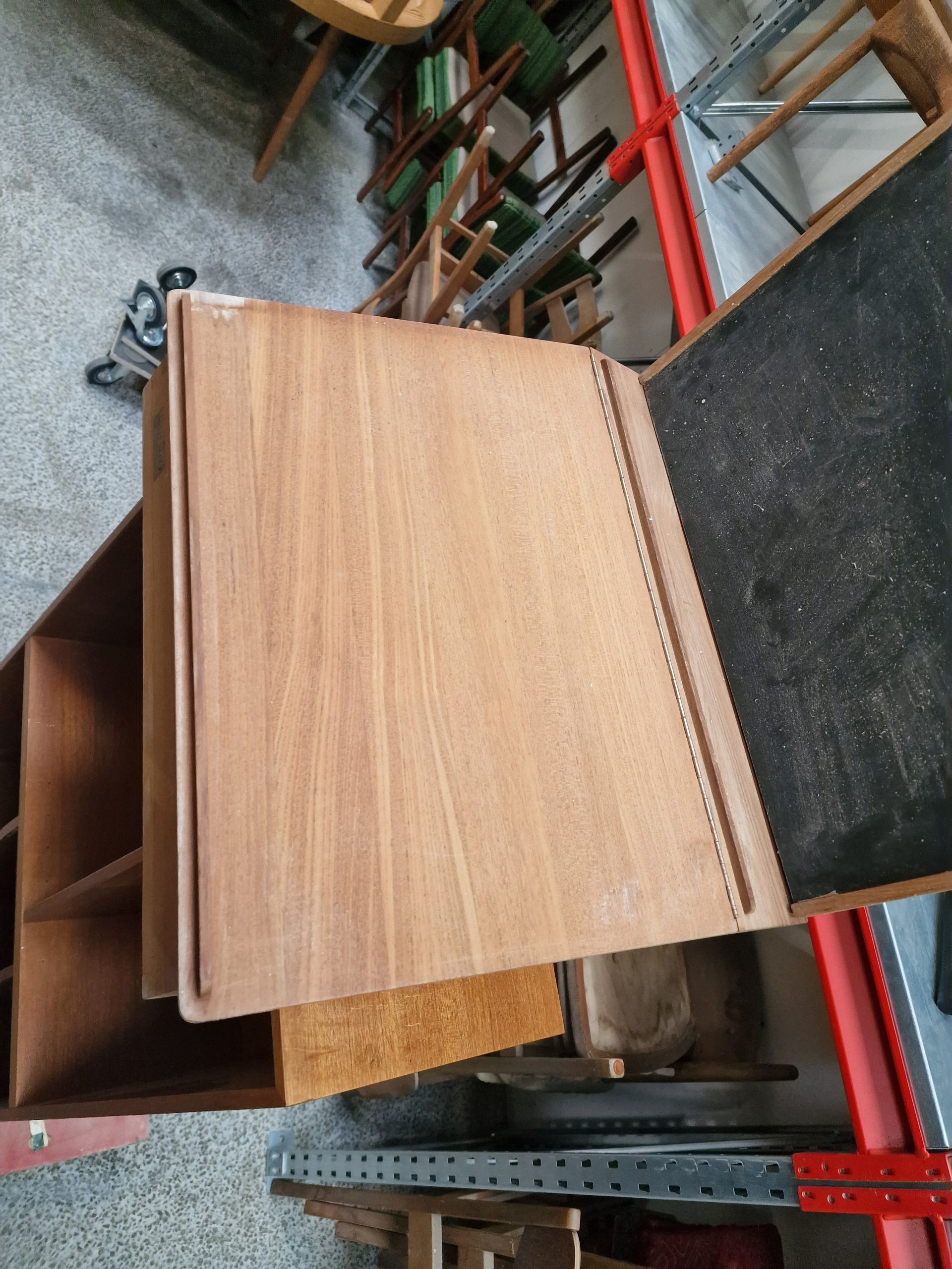 Trip Trap Skrivepult, teak, væghængt