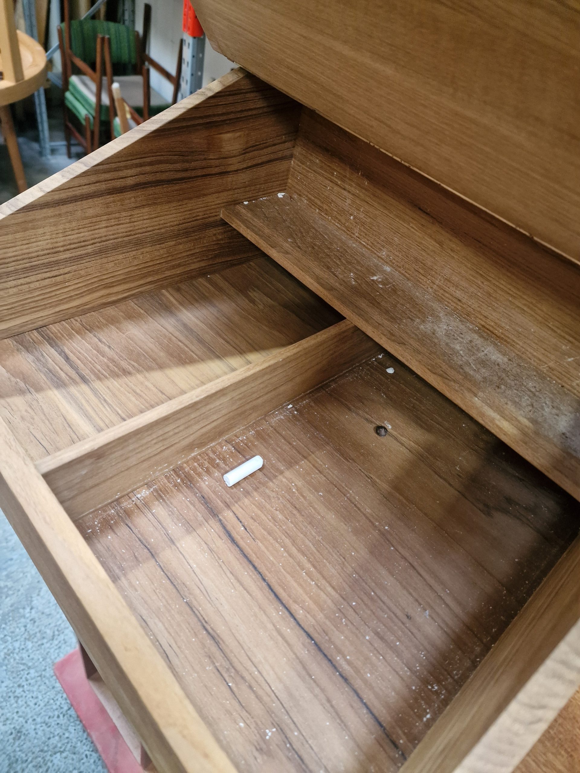 Trip Trap Skrivepult, teak, væghængt