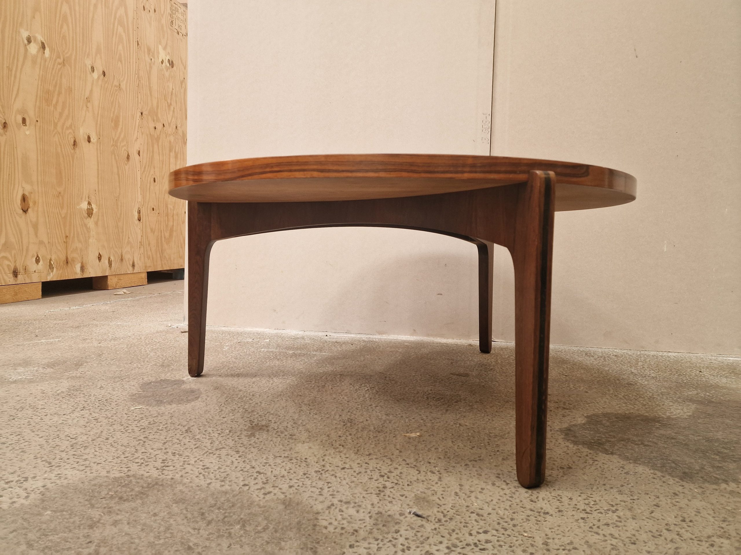 Rundt sofabord, palisander, Sven Ellekær