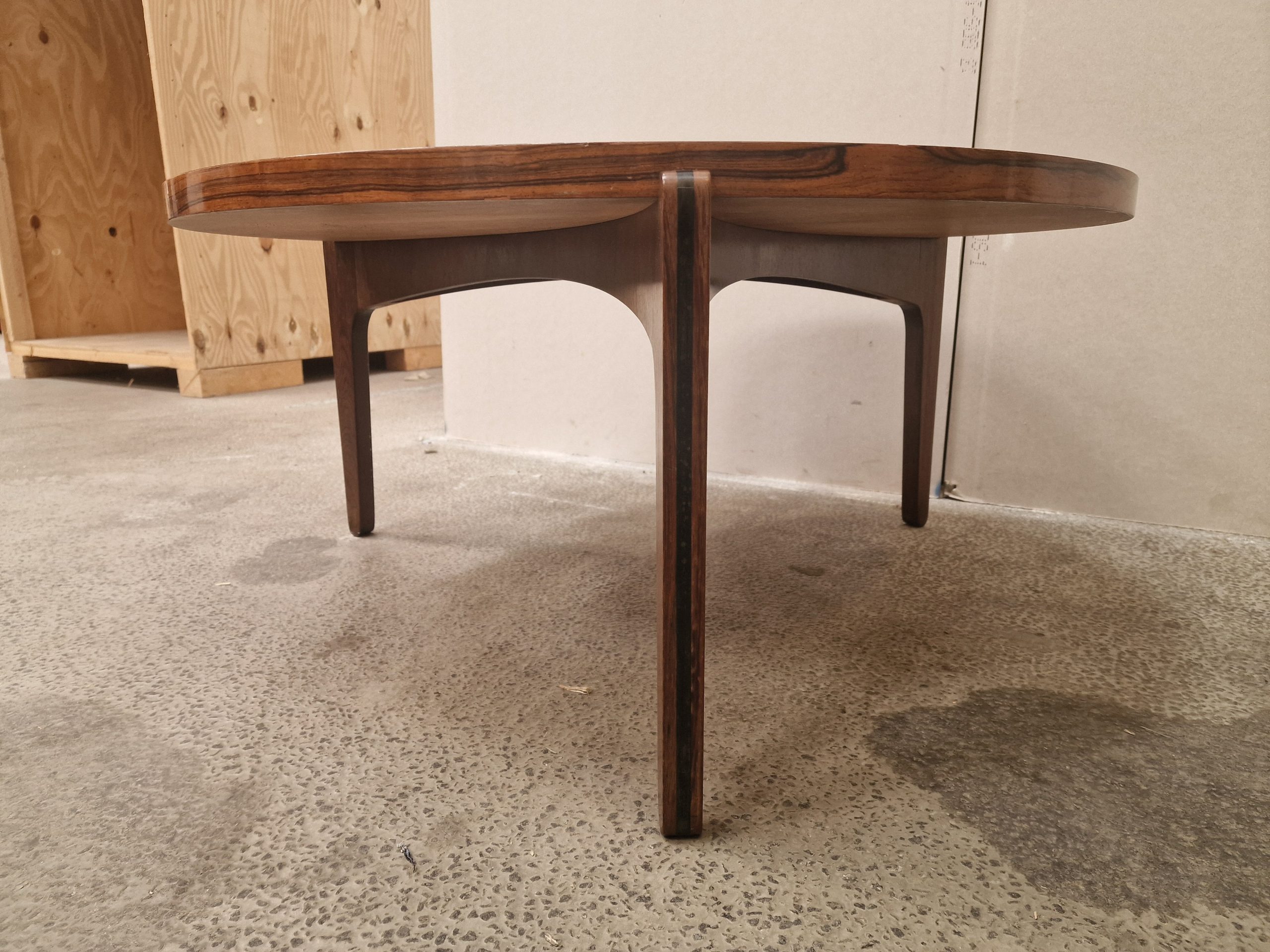 Rundt sofabord, palisander, Sven Ellekær