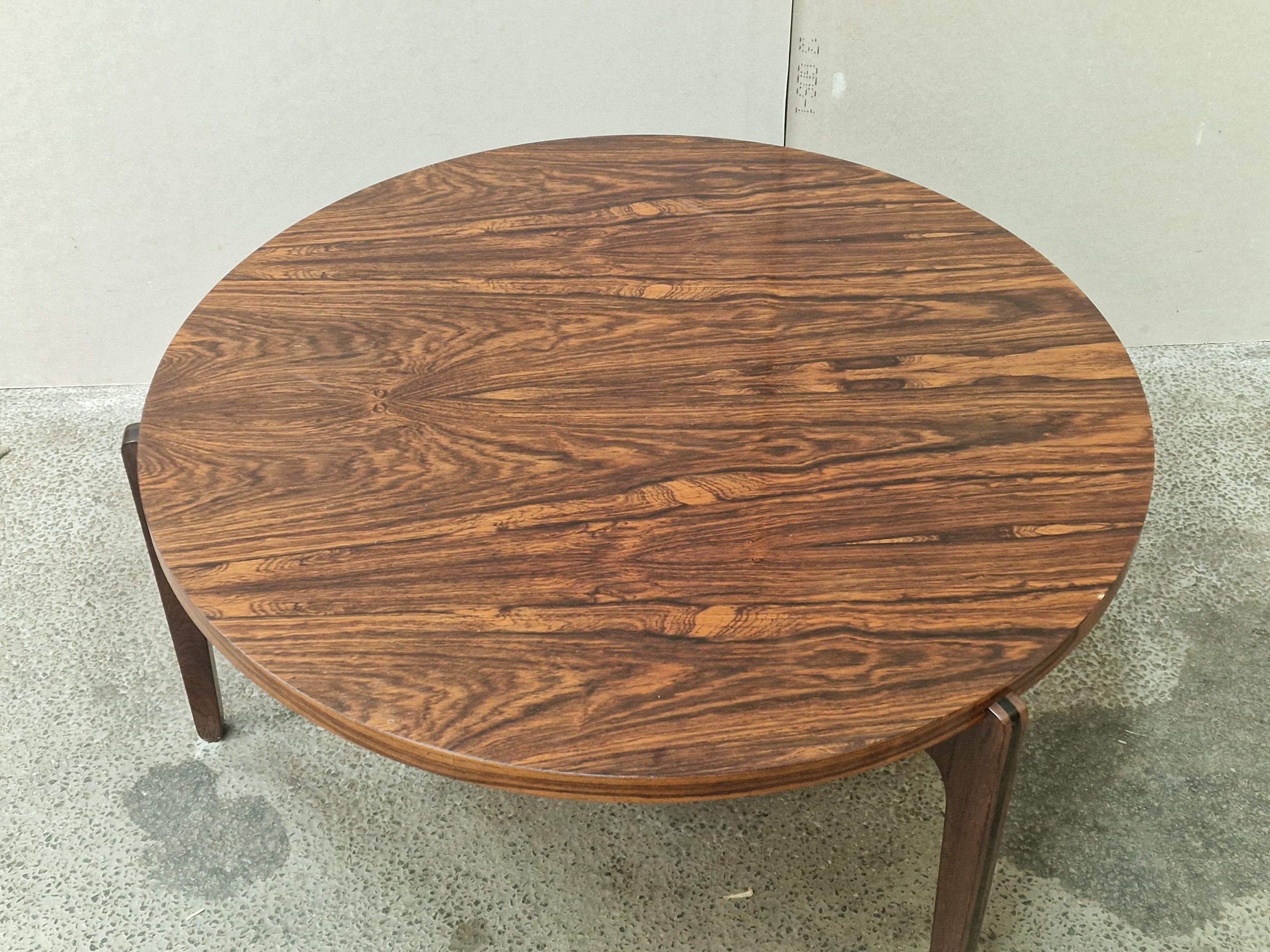 Rundt sofabord, palisander, Sven Ellekær