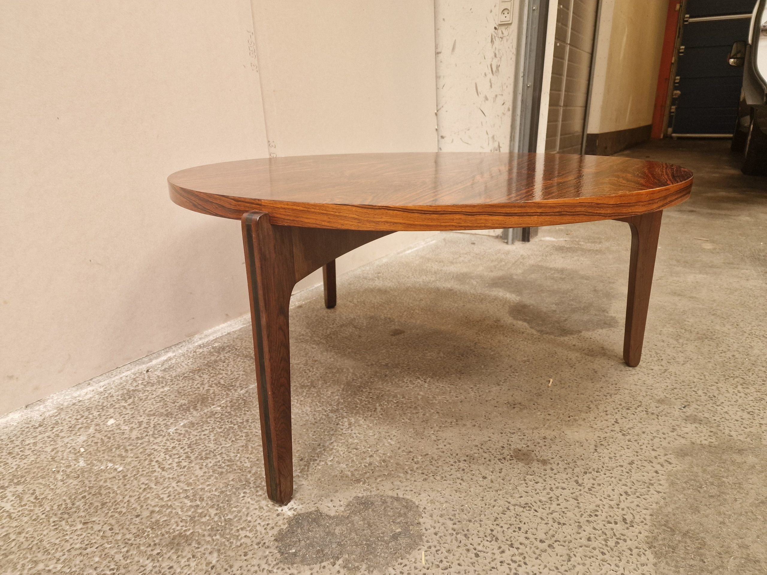 Rundt sofabord, palisander, Sven Ellekær