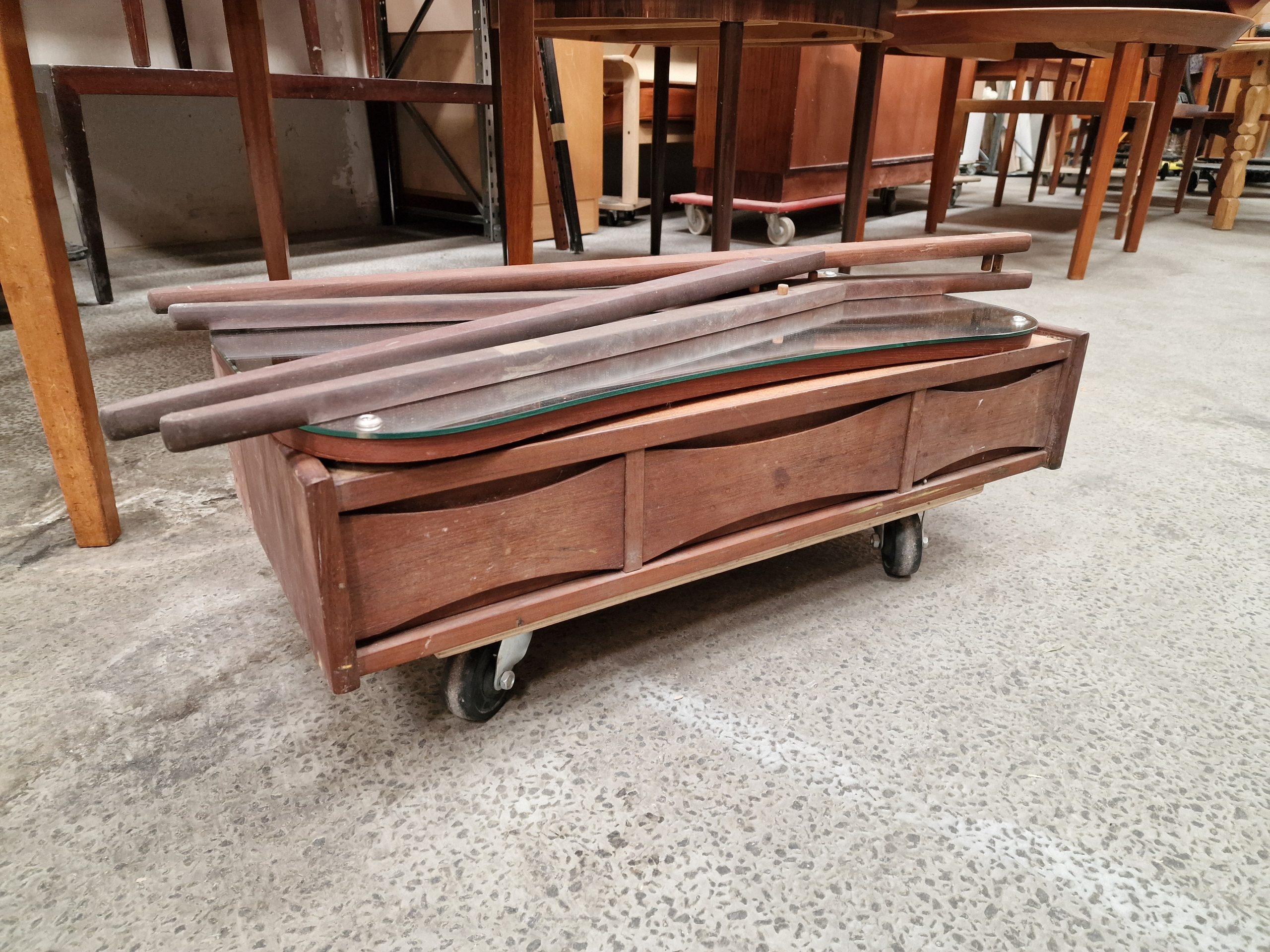 Sminkebord, teak, Tilskrevet Arne Vodder