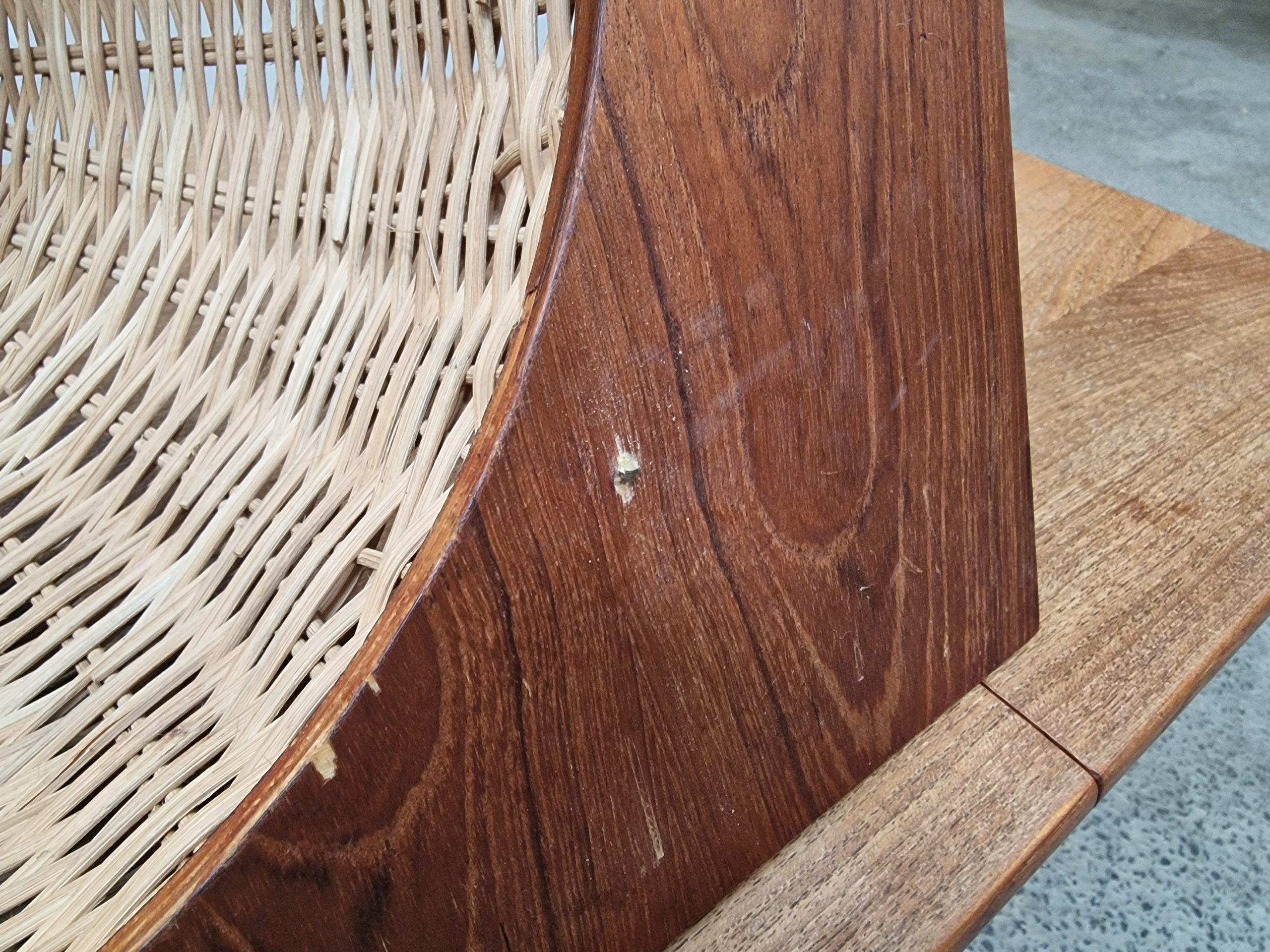 Sybord i teak med forlænger-klap, Johannes Andersen