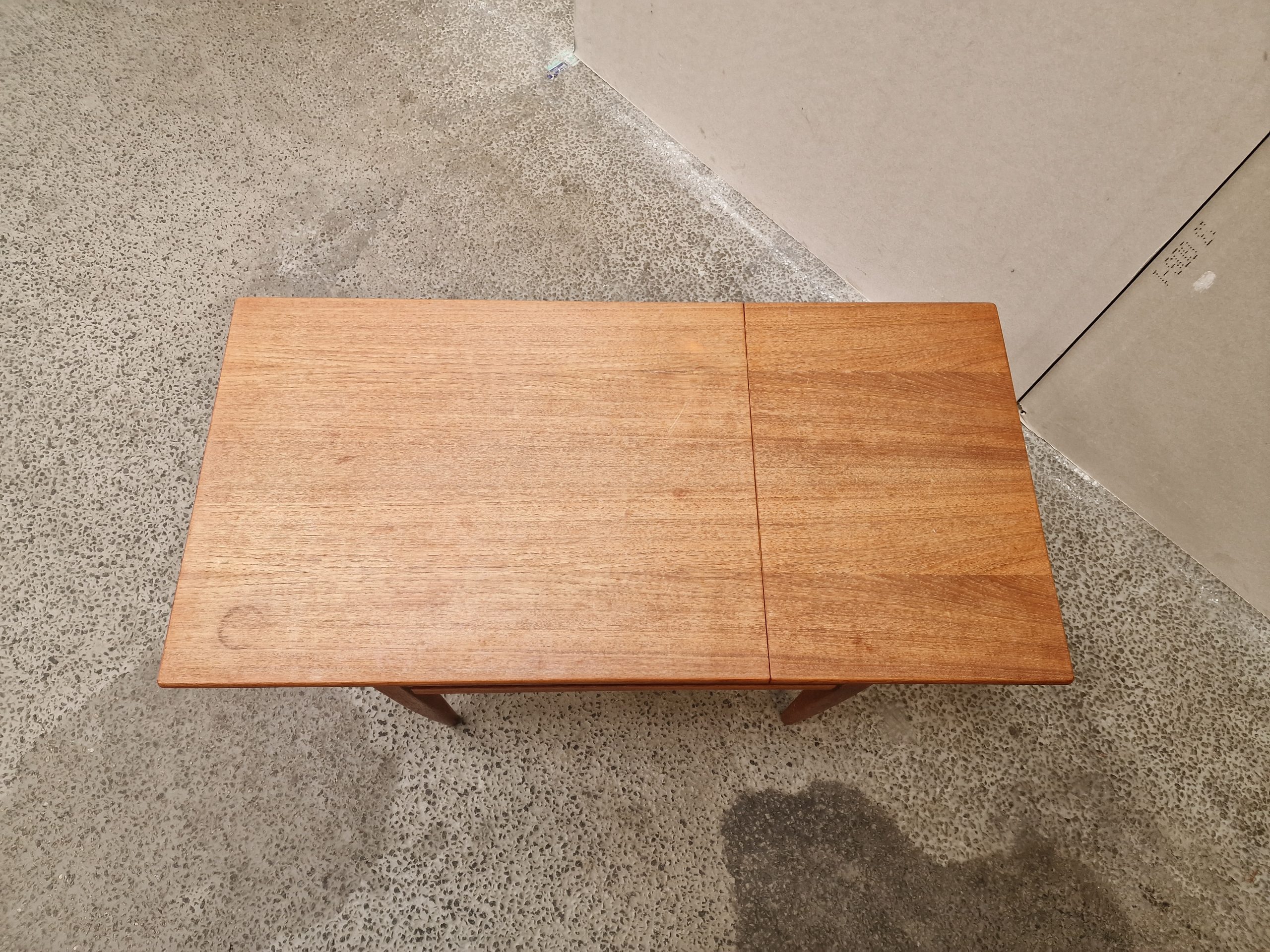 Sybord i teak med forlænger-klap, Johannes Andersen