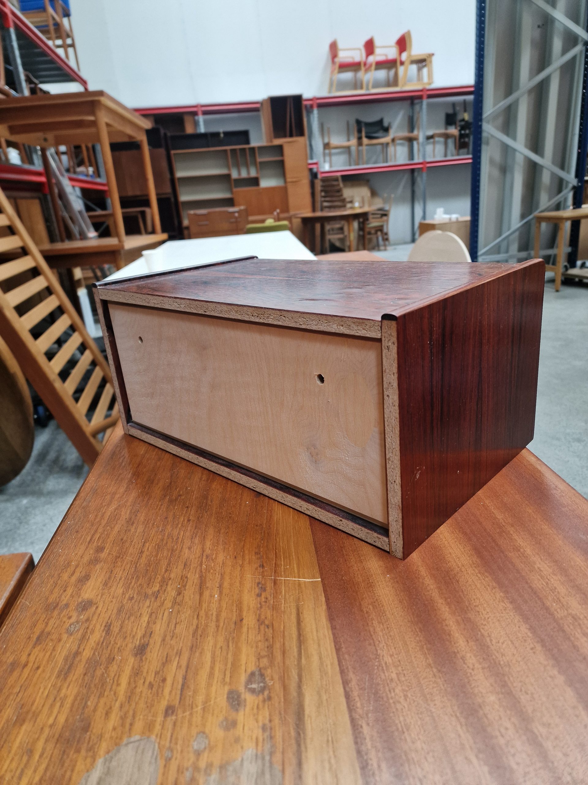 Sengebord med skuffe, palisander