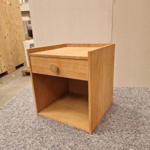 Natbord med skuffe, egetræ