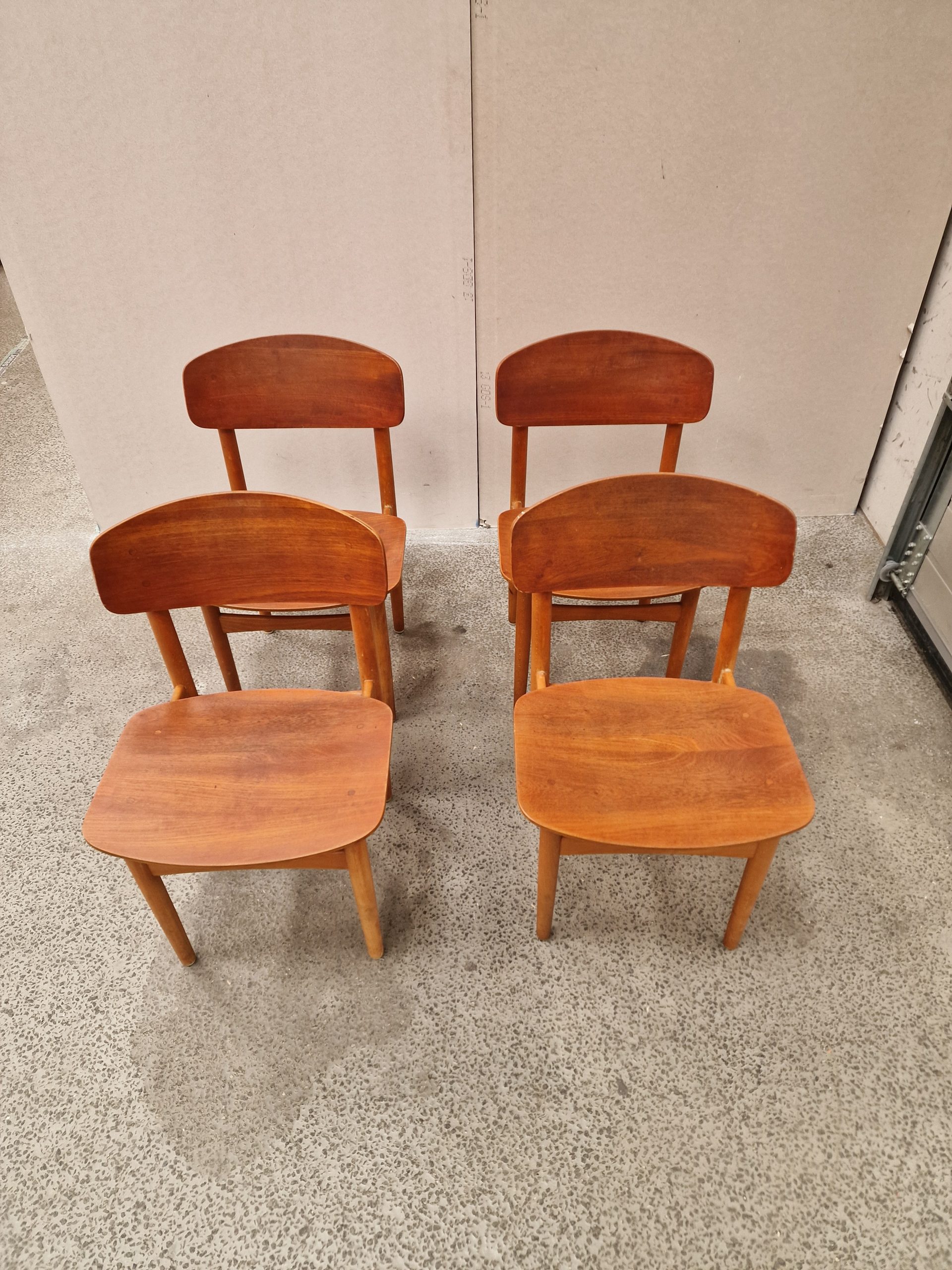 Børge Mogensen model 122, teak, 4 stk