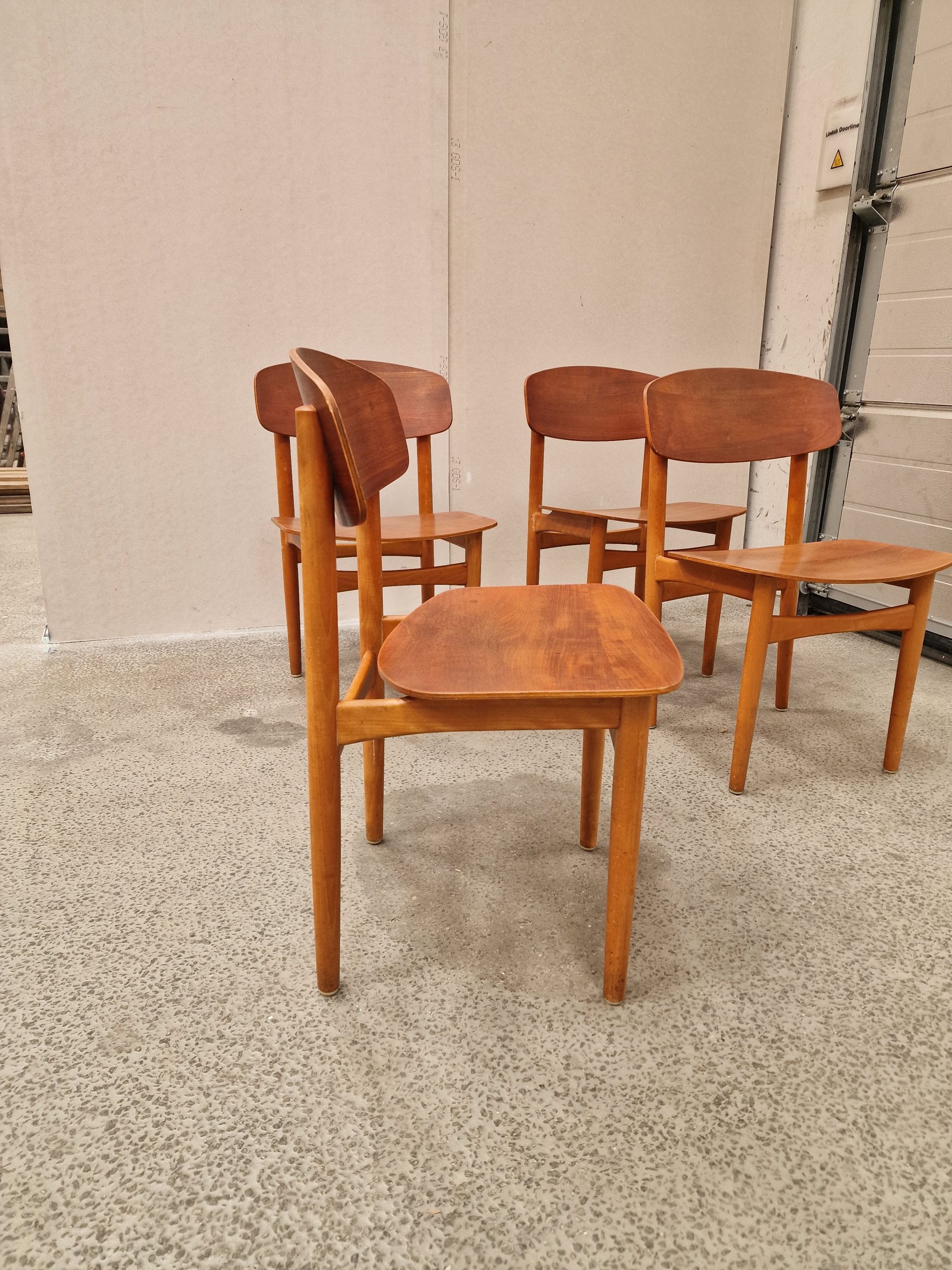 Børge Mogensen model 122, teak, 4 stk