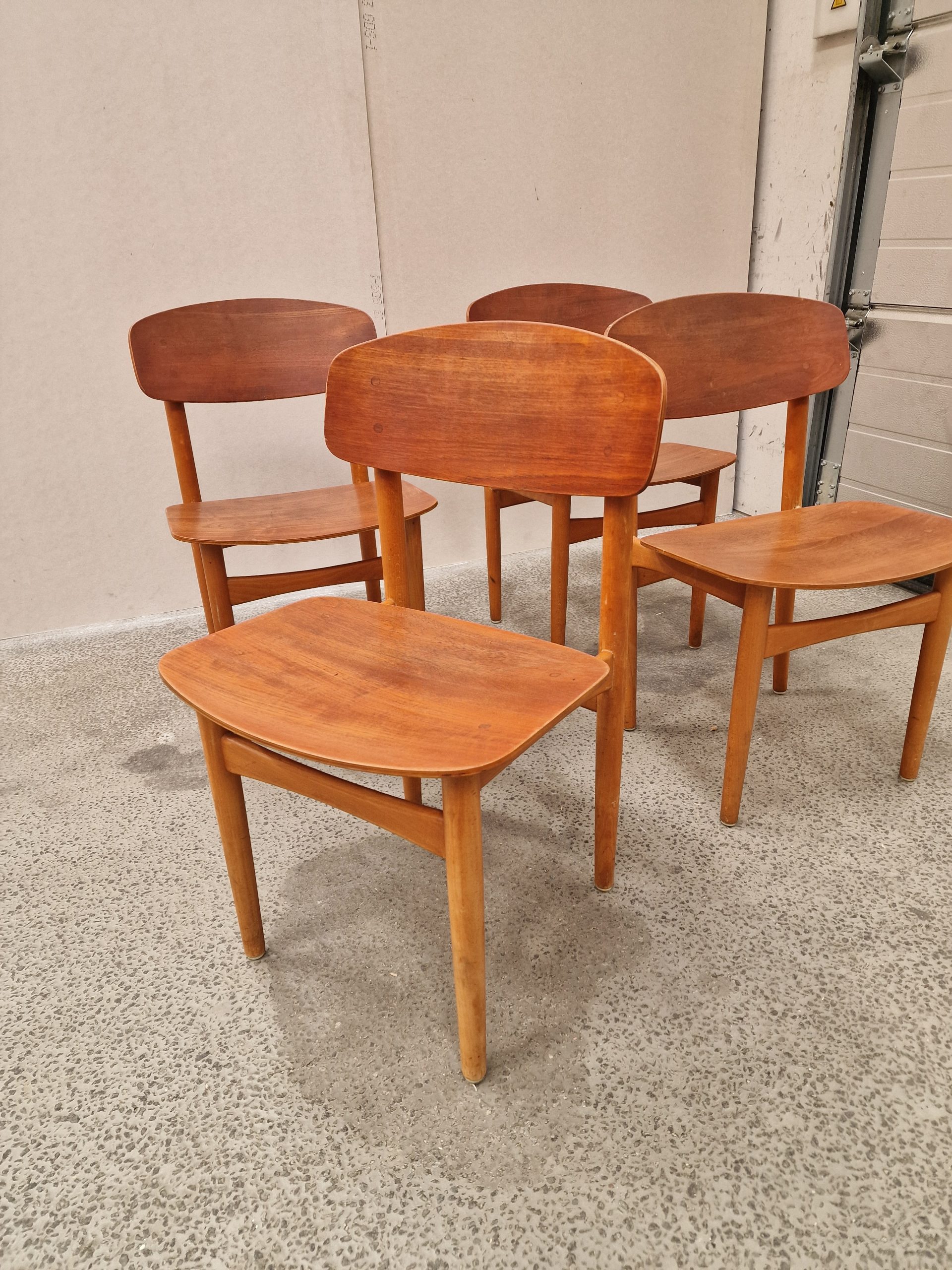 Børge Mogensen model 122, teak, 4 stk