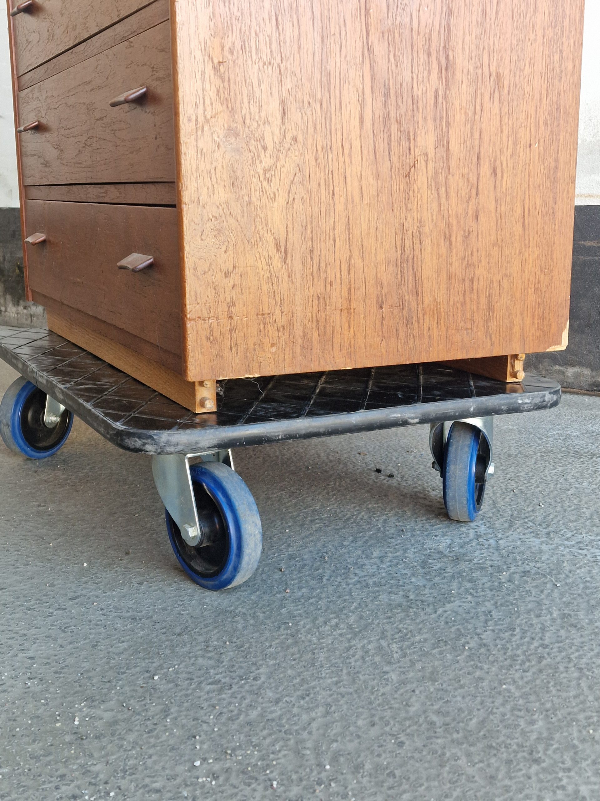 Kommode med seks skuffer, teak