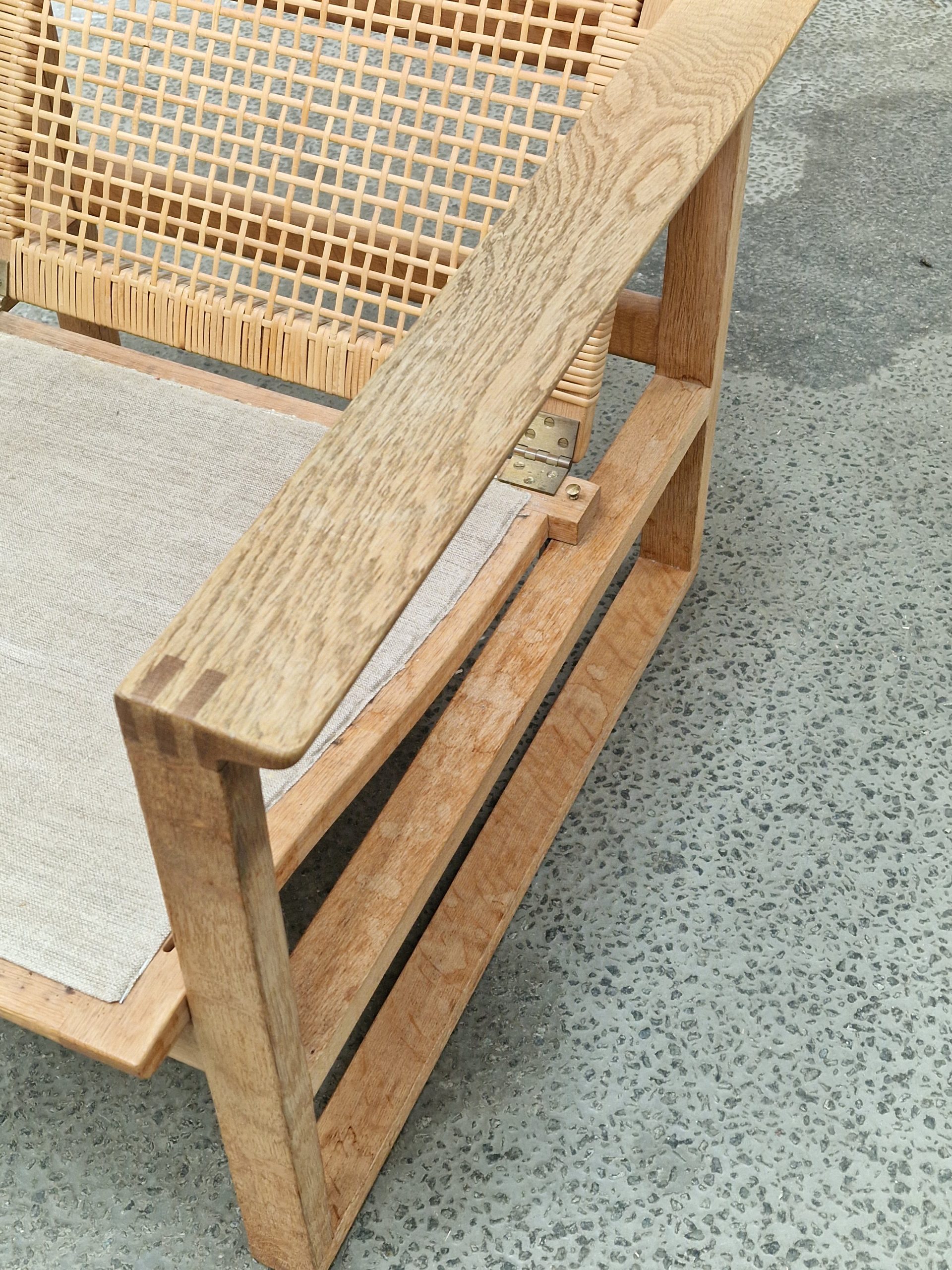 Børge Mogensen Slædestol egetræ og flet