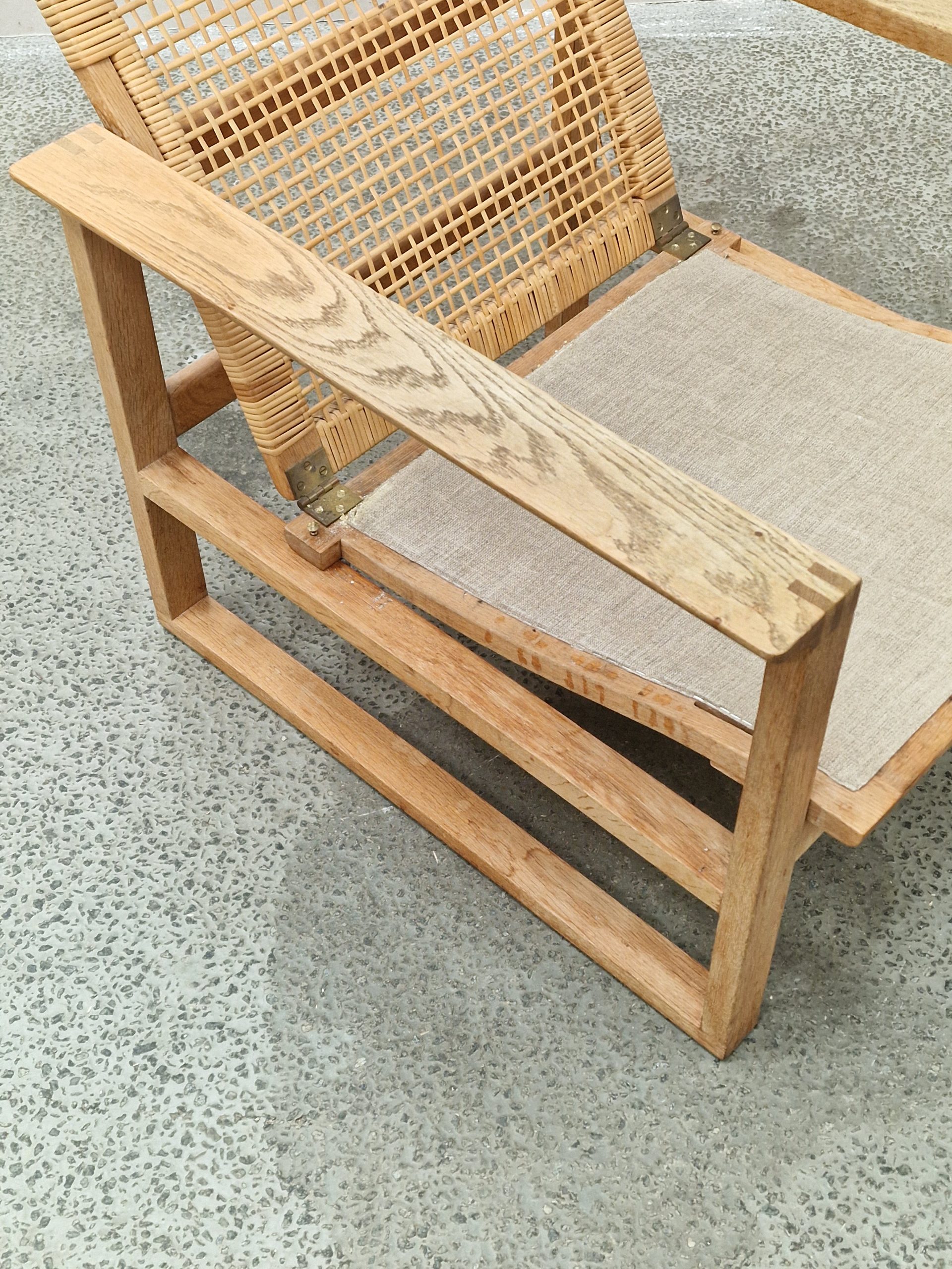 Børge Mogensen Slædestol egetræ og flet