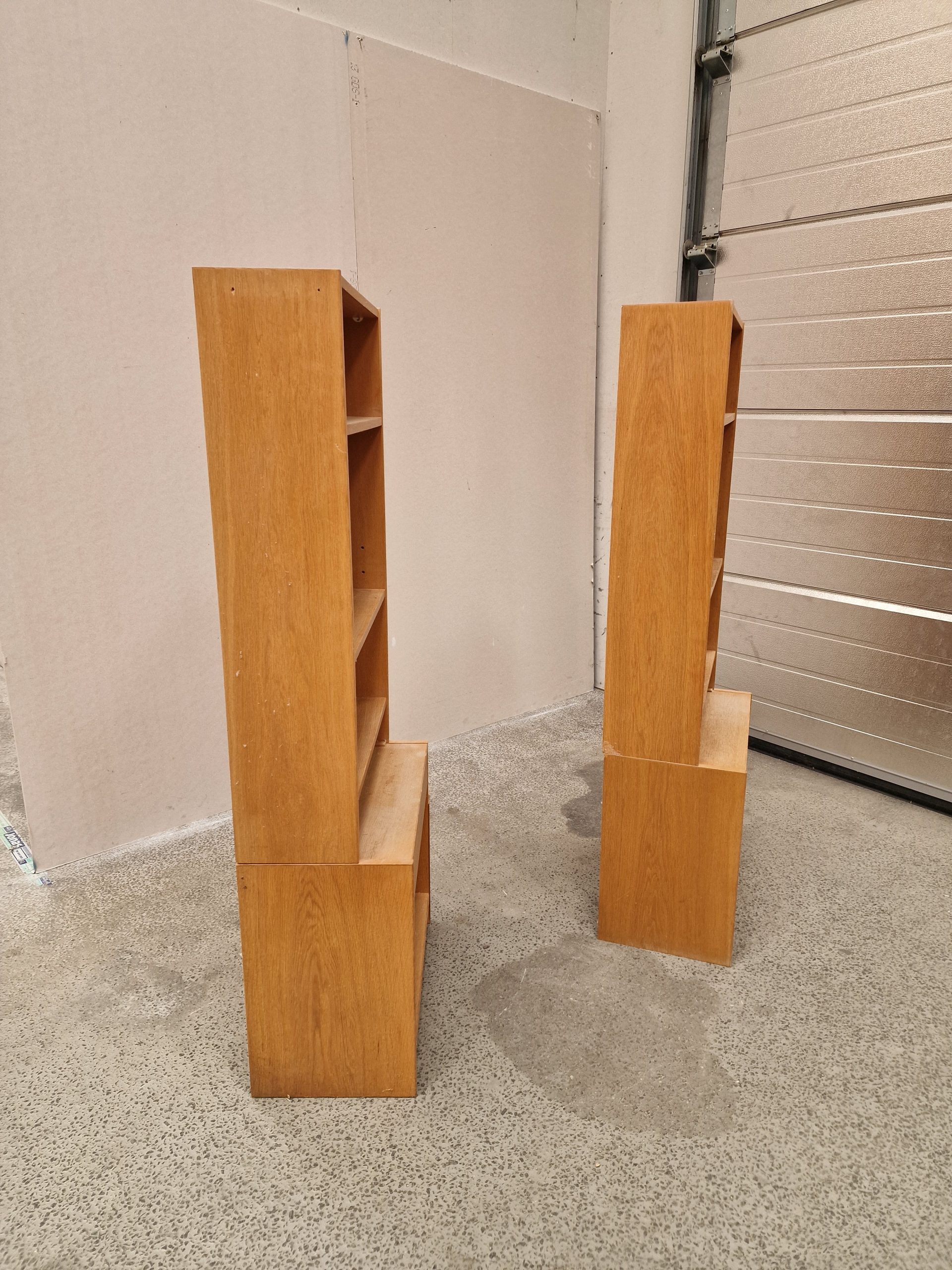 2 smalle reoler/natborde, egetræ