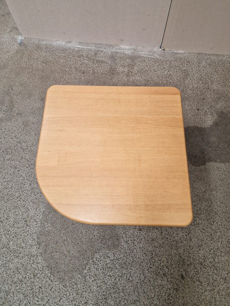 Sofabord, hjørne, massiv egetræ