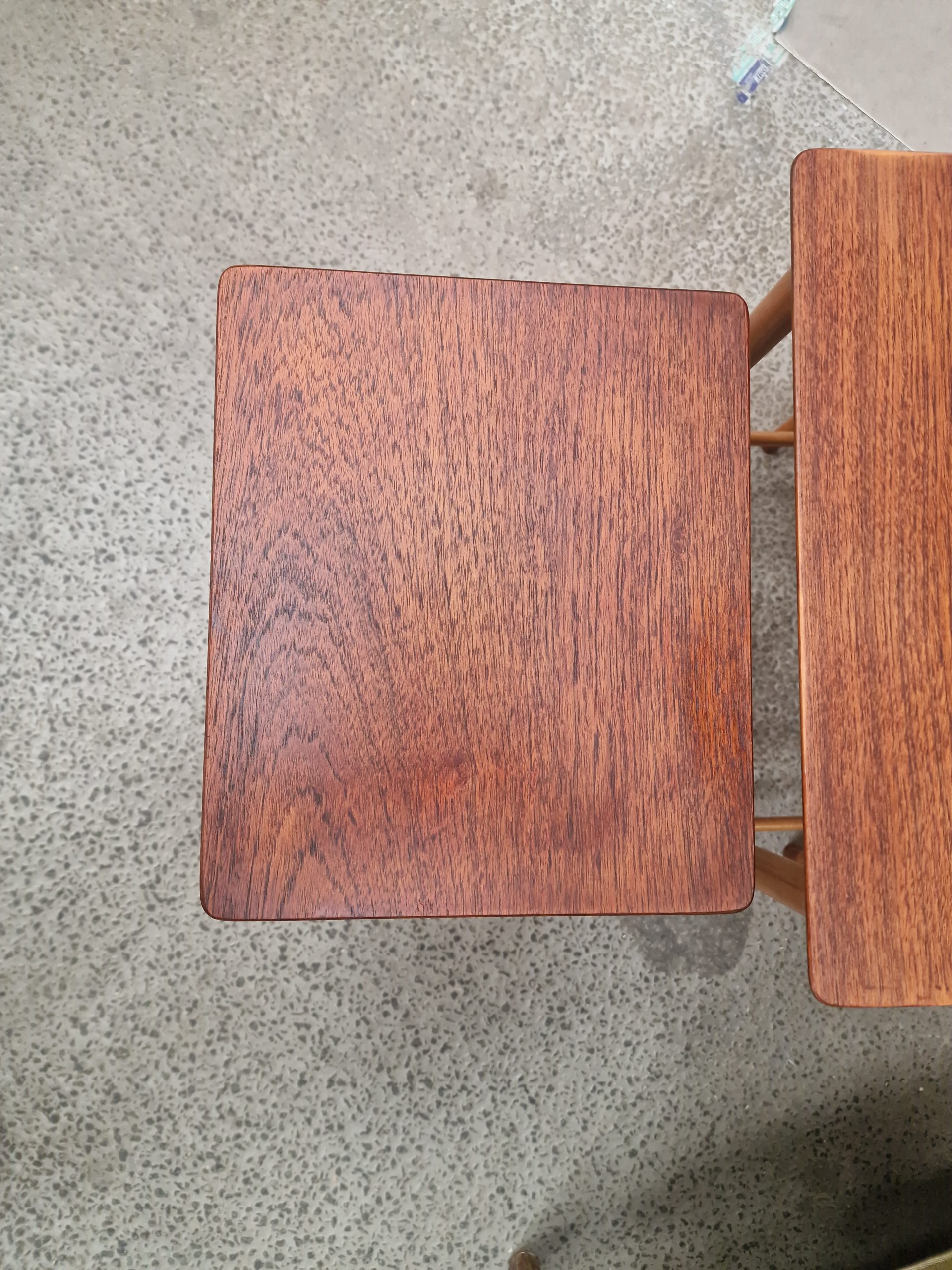 Indskudsborde, teak og bøg, Børge Mogensen