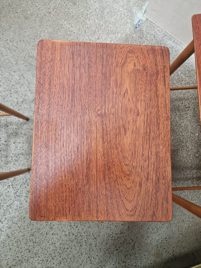 Indskudsborde, teak og bøg, Børge Mogensen