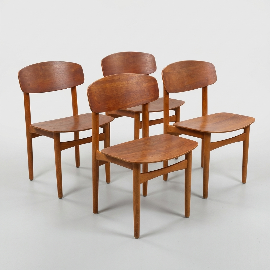 Børge Mogensen model 122, teak, 4 stk