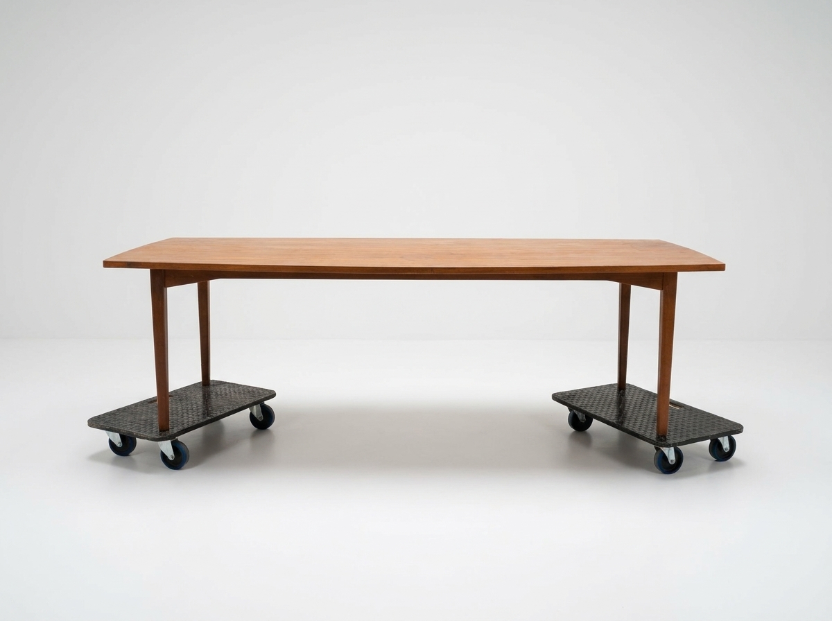 Stort spisebord/konferencebord i teak